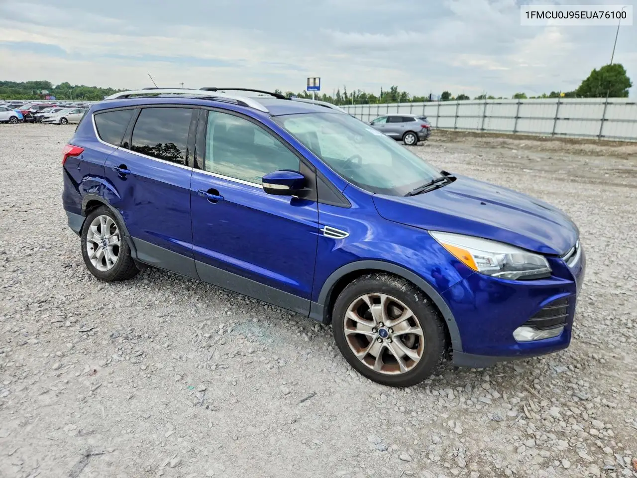 2014 Ford Escape Titanium VIN: 1FMCU0J95EUA76100 Lot: 61728826