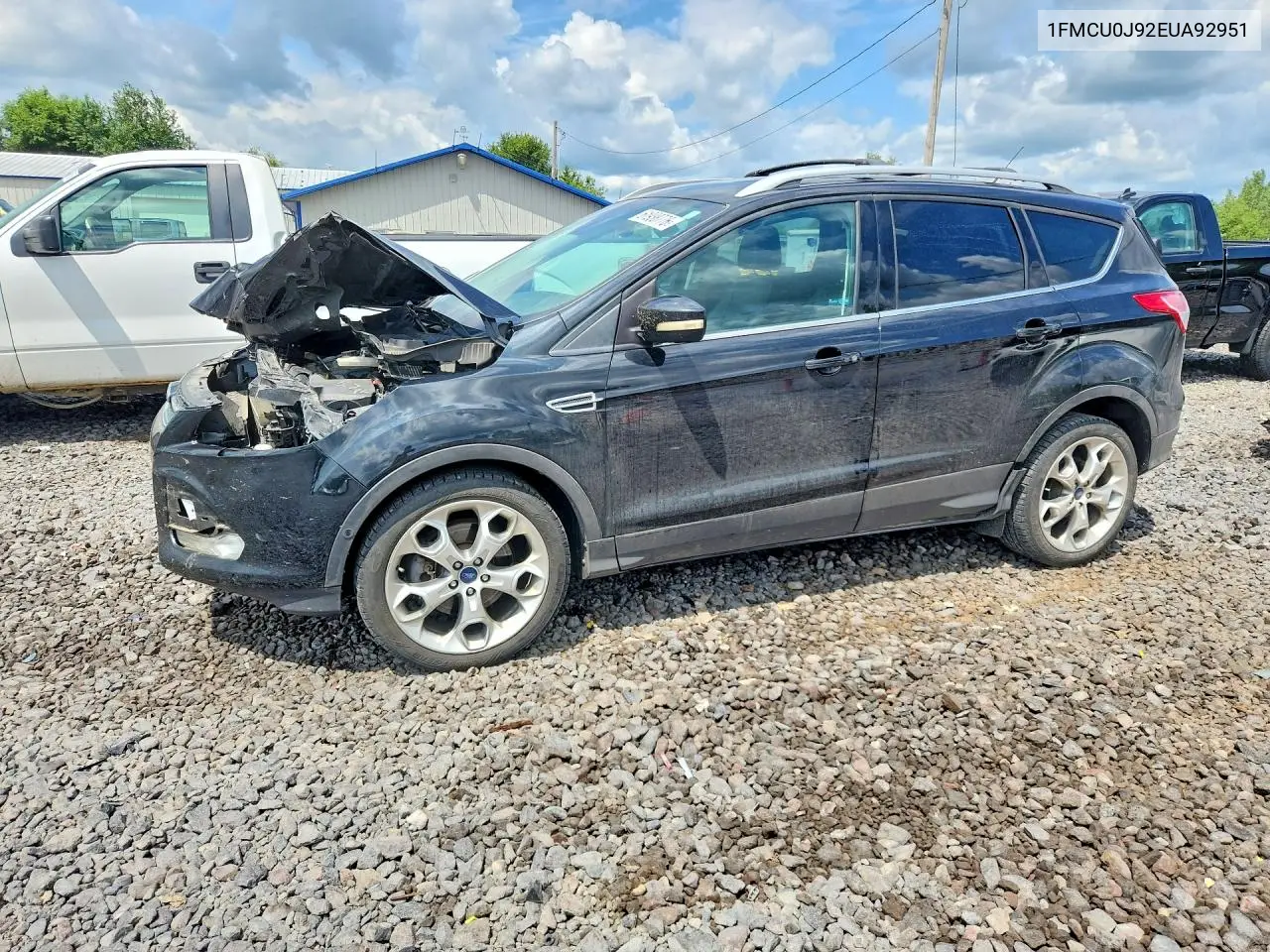 1FMCU0J92EUA92951 2014 Ford Escape Titanium