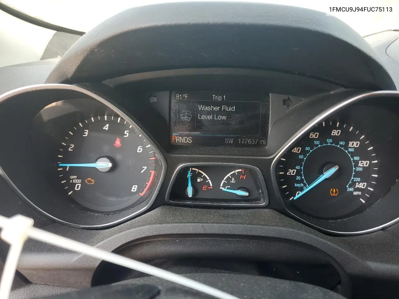 1FMCU9J94FUC75113 2015 Ford Escape Titanium