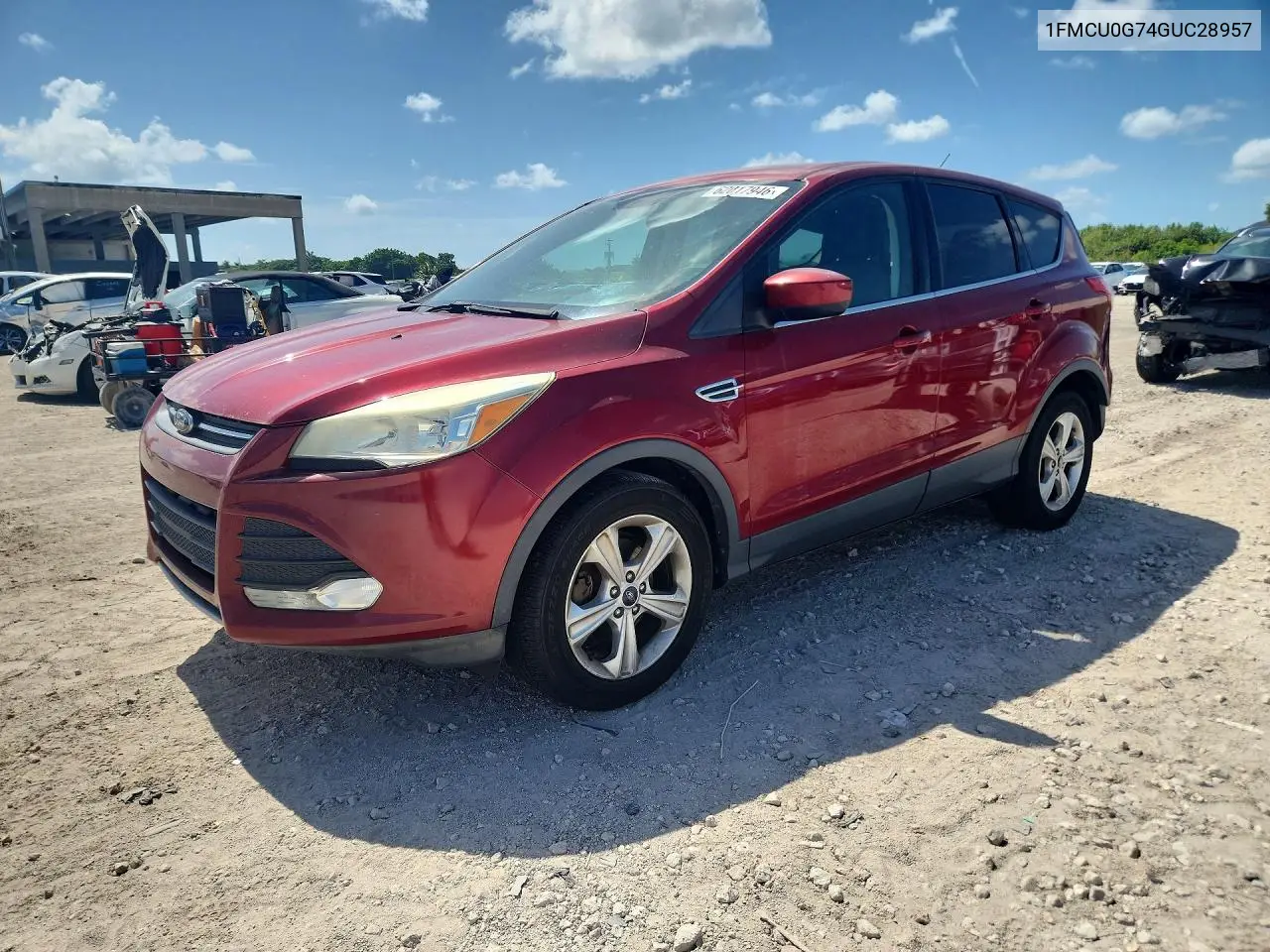 2016 Ford Escape Se VIN: 1FMCU0G74GUC28957 Lot: 62017946