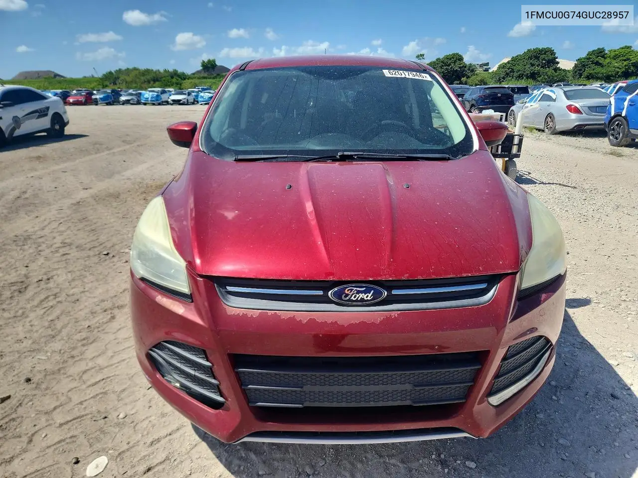 2016 Ford Escape Se VIN: 1FMCU0G74GUC28957 Lot: 62017946