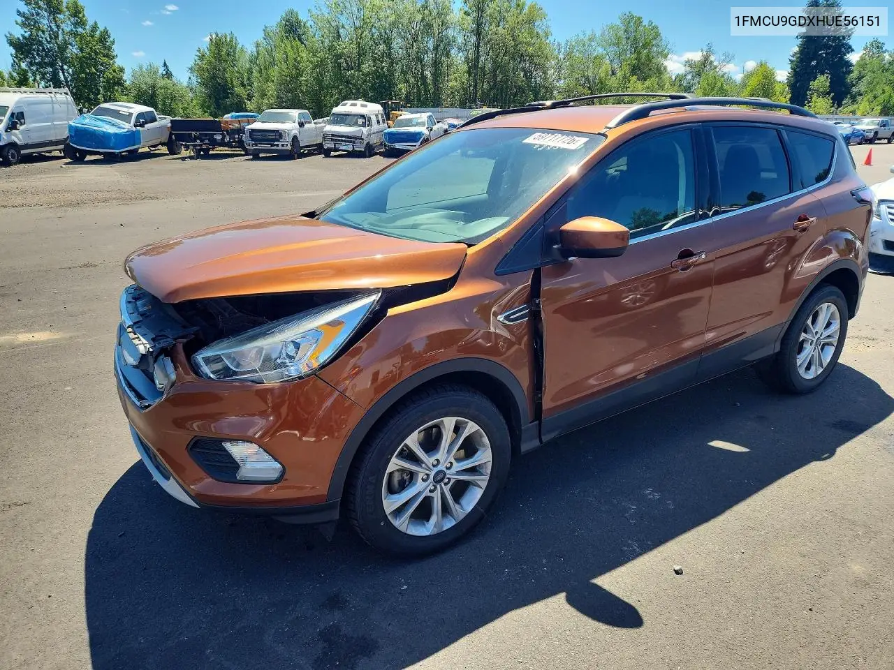 2017 Ford Escape Se VIN: 1FMCU9GDXHUE56151 Lot: 59717726