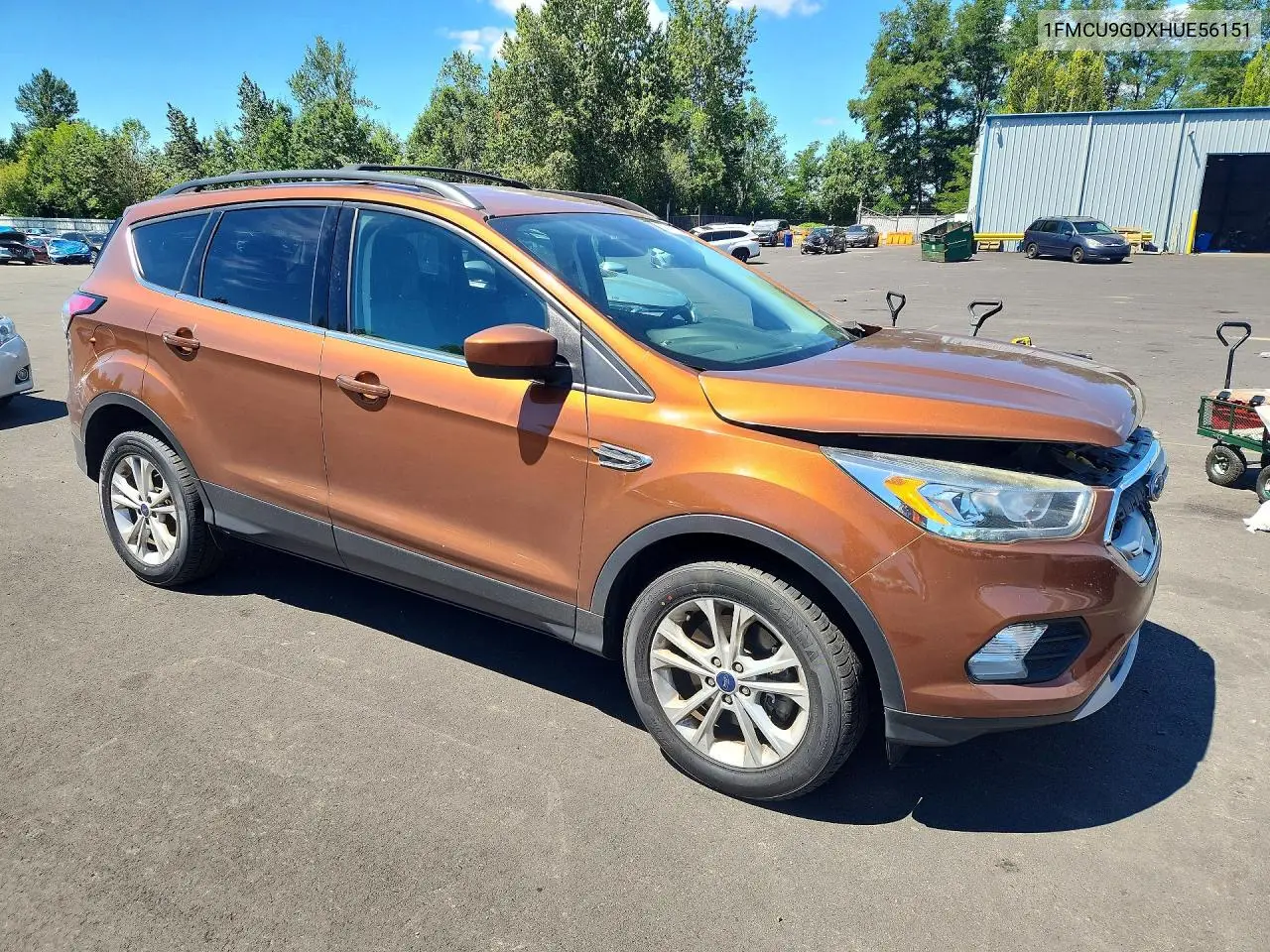 2017 Ford Escape Se VIN: 1FMCU9GDXHUE56151 Lot: 59717726
