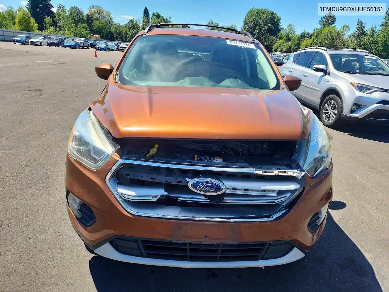2017 Ford Escape Se VIN: 1FMCU9GDXHUE56151 Lot: 59717726