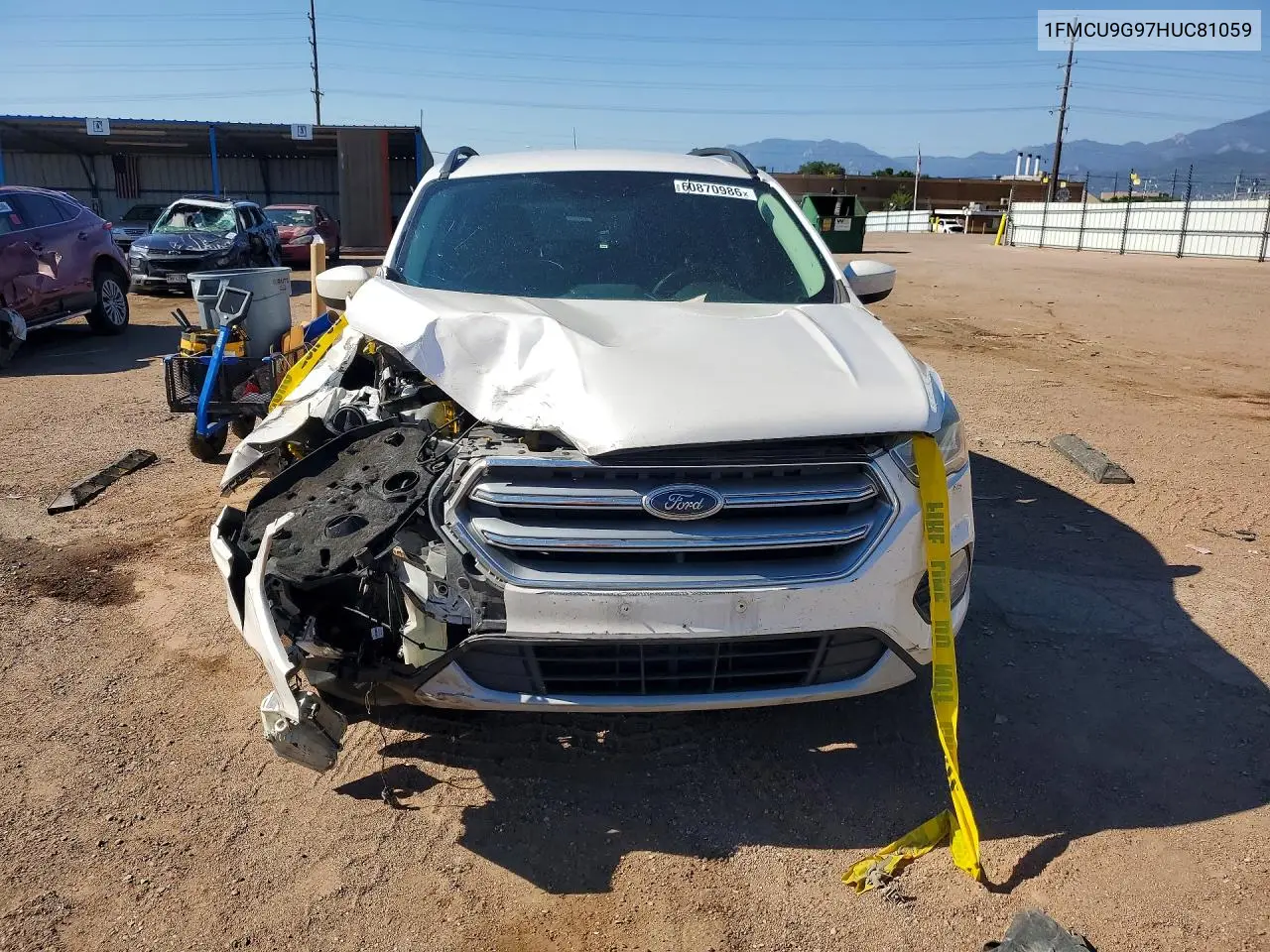 2017 Ford Escape VIN: 1FMCU9G97HUC81059 Lot: 60870986