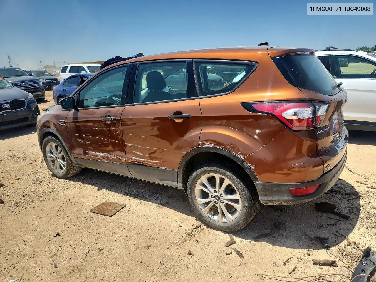 2017 Ford Escape S VIN: 1FMCU0F71HUC49008 Lot: 61956916