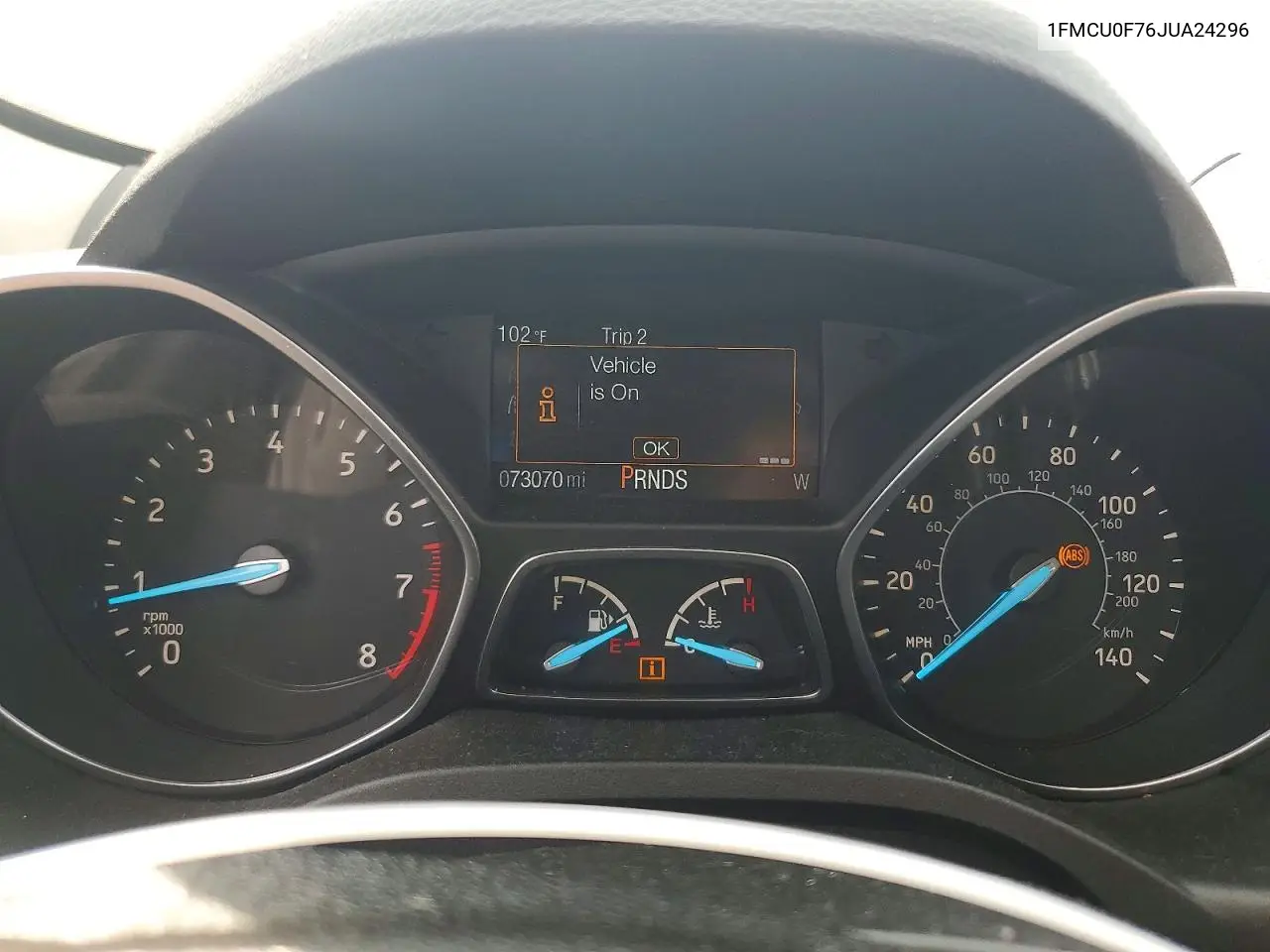 1FMCU0F76JUA24296 2018 Ford Escape S