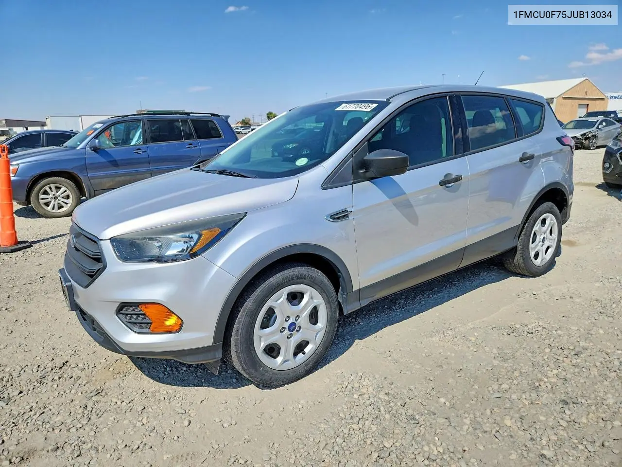 2018 Ford Escape S VIN: 1FMCU0F75JUB13034 Lot: 61770496