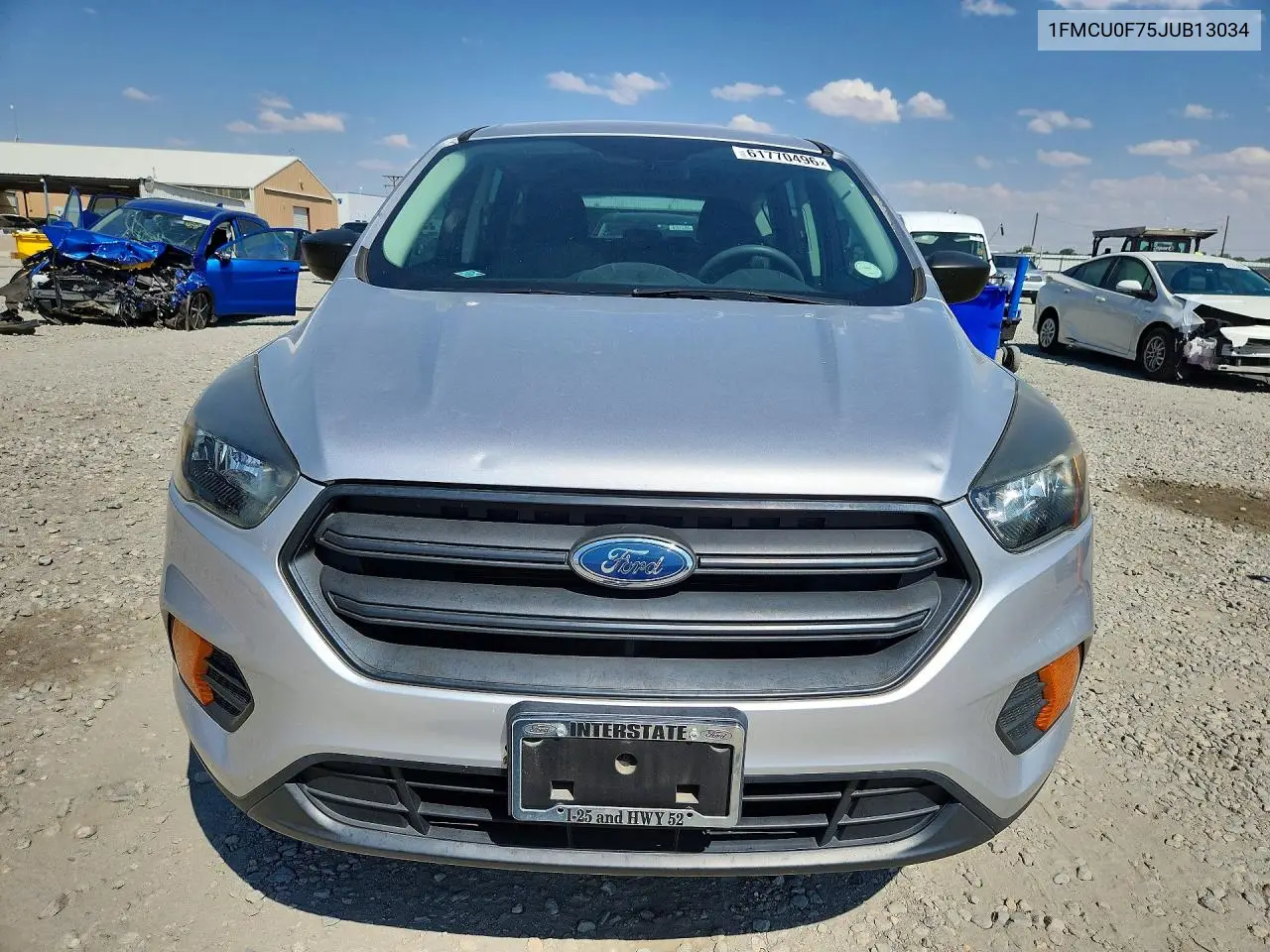 2018 Ford Escape S VIN: 1FMCU0F75JUB13034 Lot: 61770496