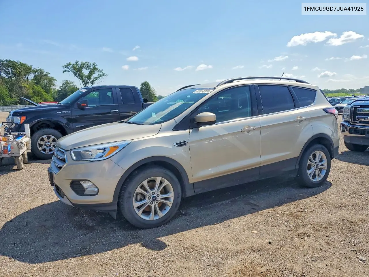 2018 Ford Escape Se VIN: 1FMCU9GD7JUA41925 Lot: 61858486