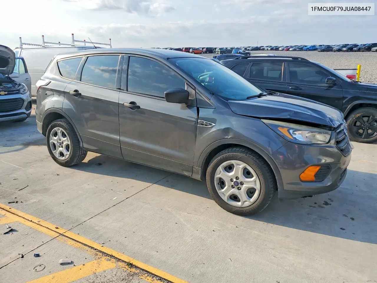 2018 Ford Escape S VIN: 1FMCU0F79JUA08447 Lot: 61869316