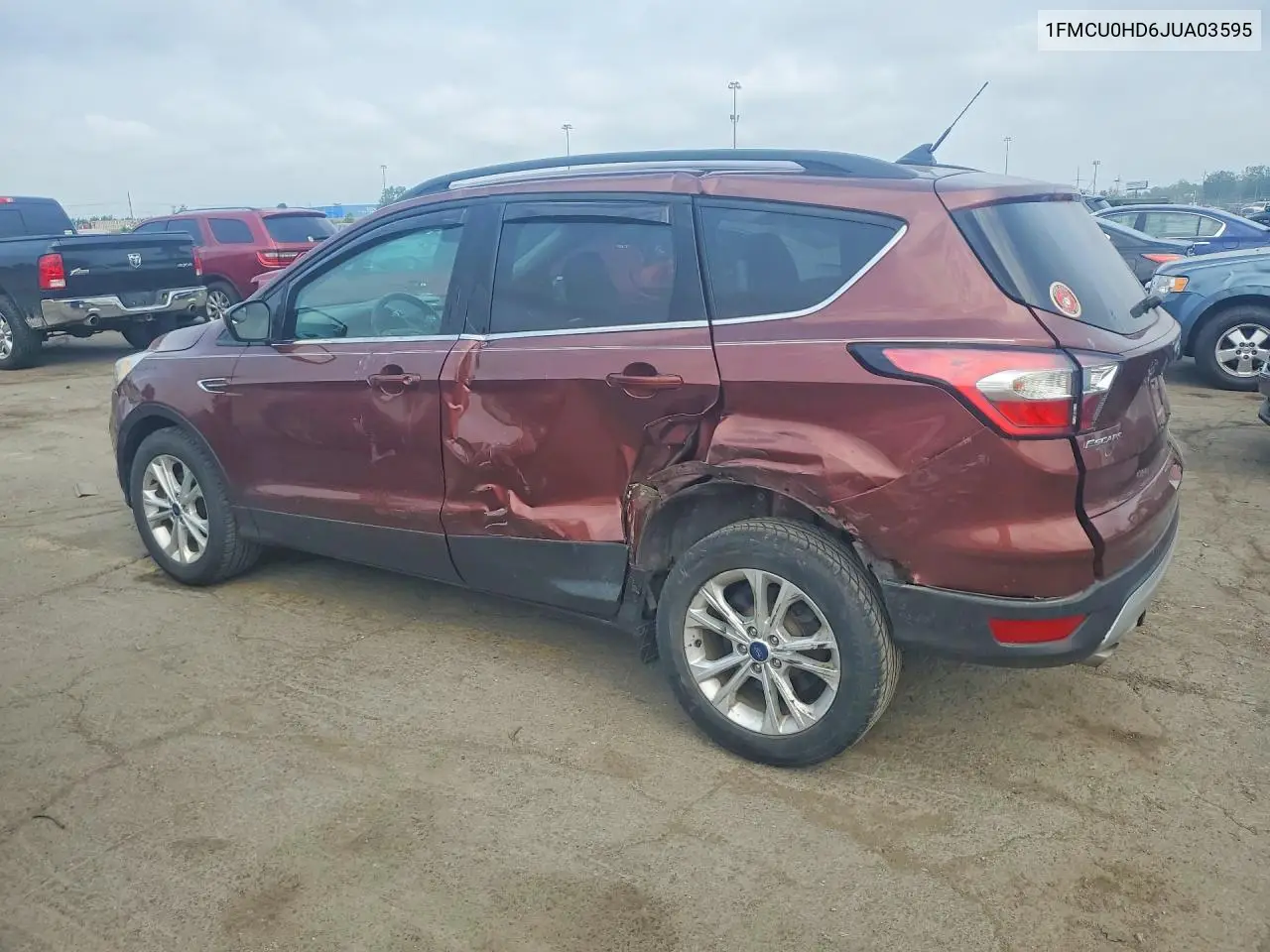 2018 Ford Escape Sel VIN: 1FMCU0HD6JUA03595 Lot: 61948576