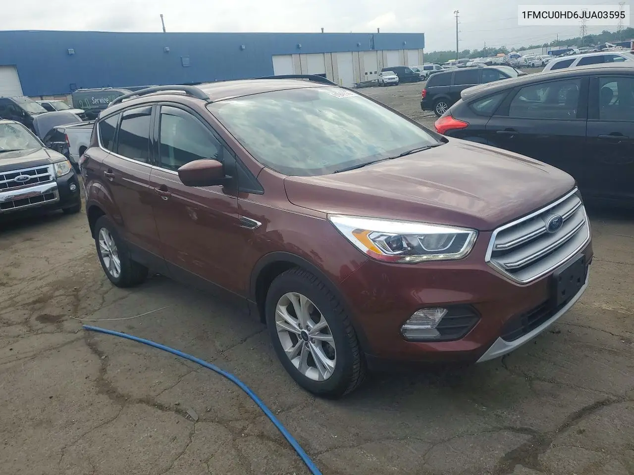2018 Ford Escape Sel VIN: 1FMCU0HD6JUA03595 Lot: 61948576