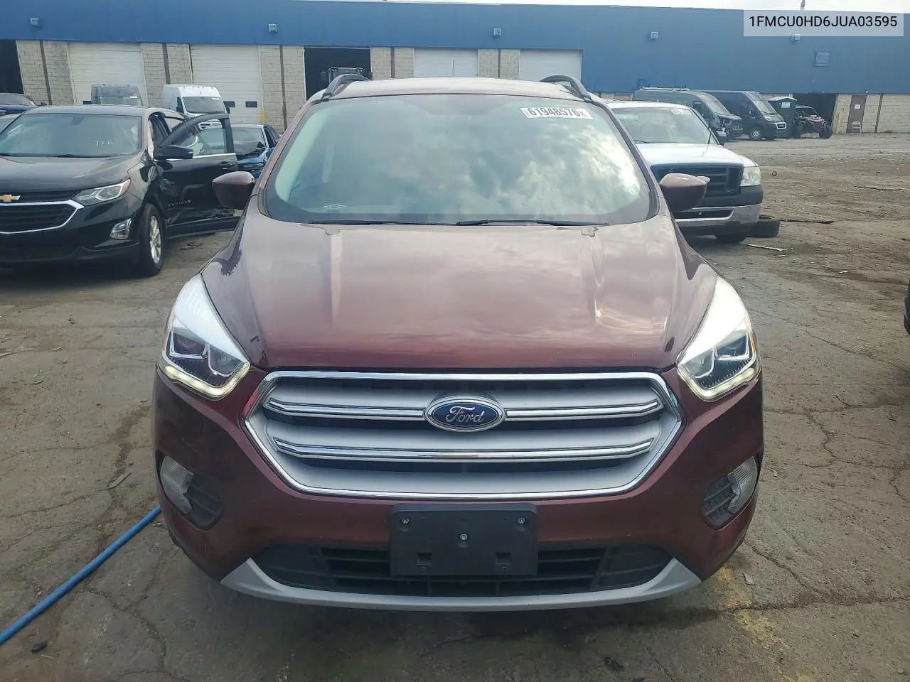2018 Ford Escape Sel VIN: 1FMCU0HD6JUA03595 Lot: 61948576