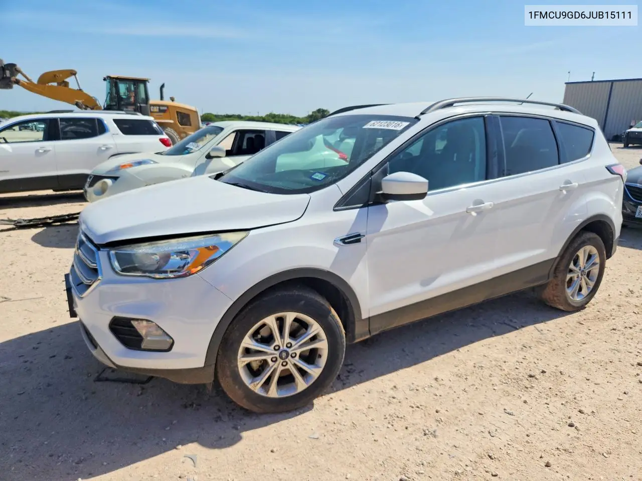 2018 Ford Escape Se VIN: 1FMCU9GD6JUB15111 Lot: 62123016