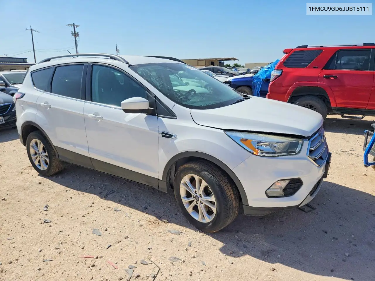 2018 Ford Escape Se VIN: 1FMCU9GD6JUB15111 Lot: 62123016