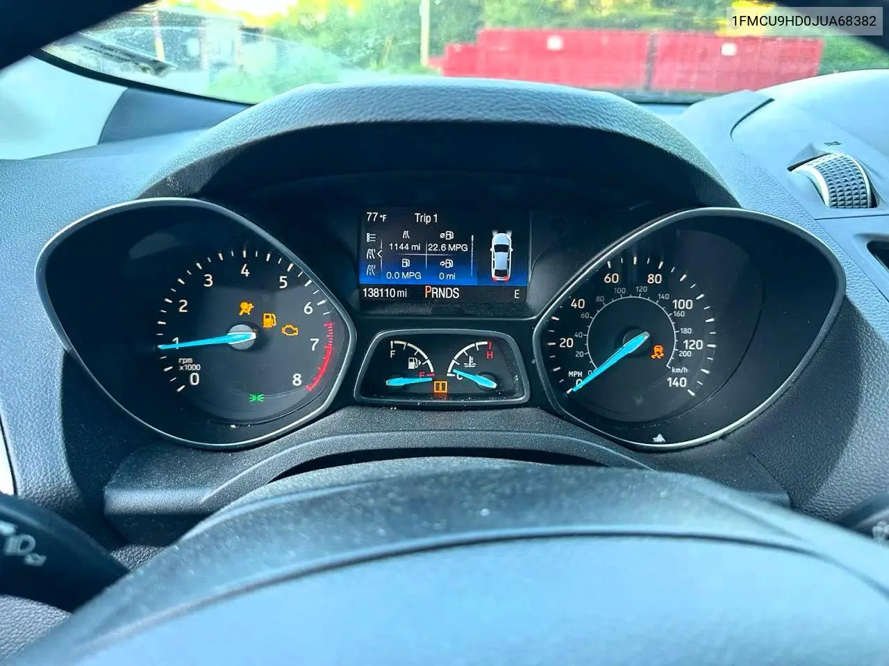 2018 Ford Escape Sel VIN: 1FMCU9HD0JUA68382 Lot: 62356576