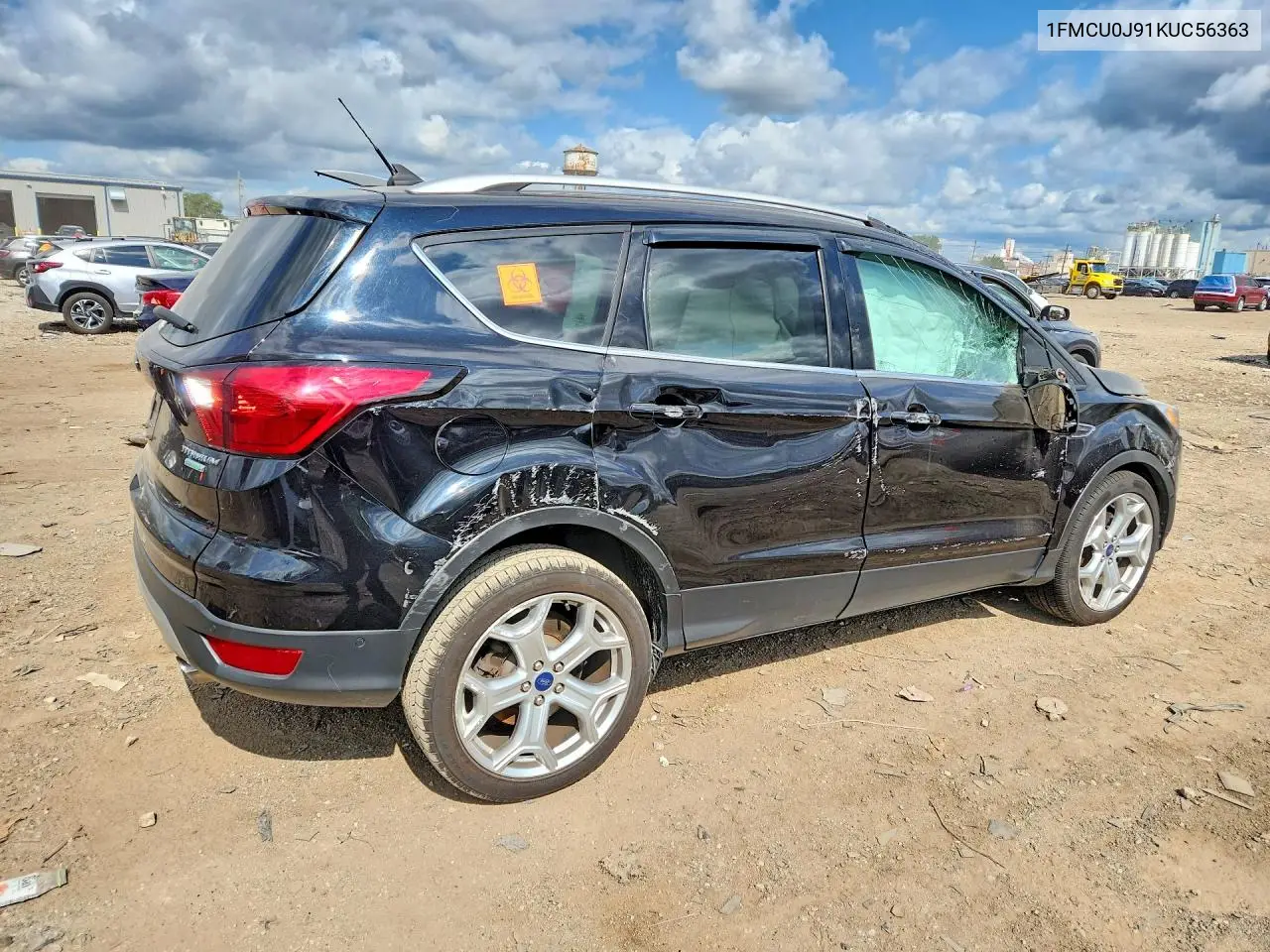 2019 Ford Escape Titanium VIN: 1FMCU0J91KUC56363 Lot: 61853836