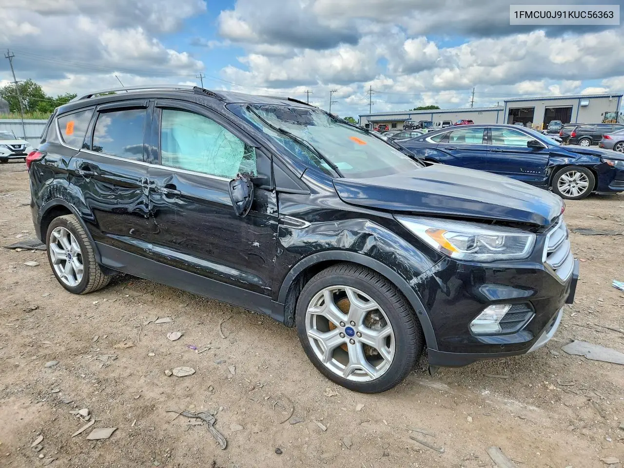2019 Ford Escape Titanium VIN: 1FMCU0J91KUC56363 Lot: 61853836
