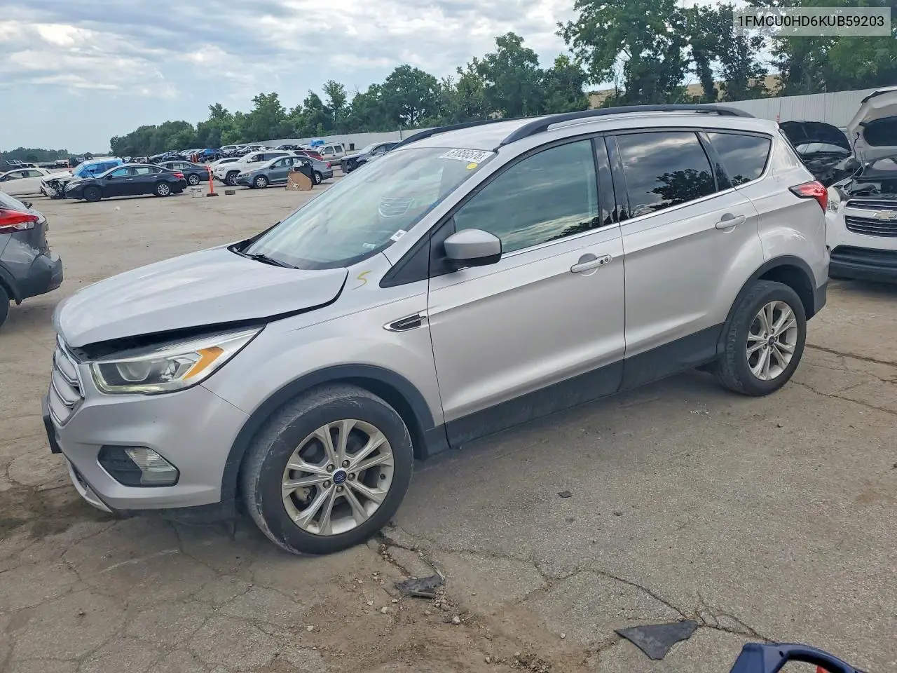 2019 Ford Escape Sel VIN: 1FMCU0HD6KUB59203 Lot: 61856576