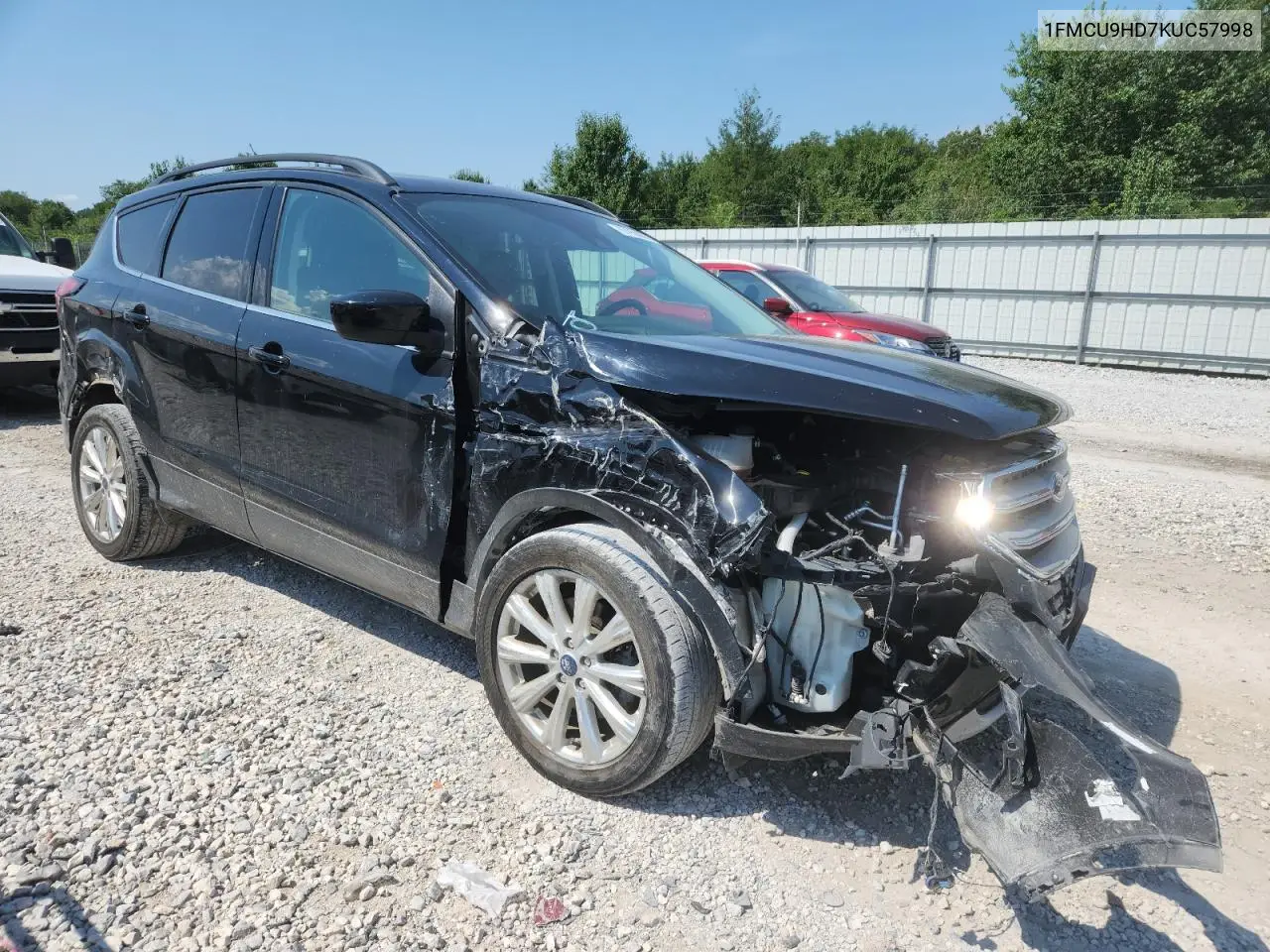 1FMCU9HD7KUC57998 2019 Ford Escape Sel