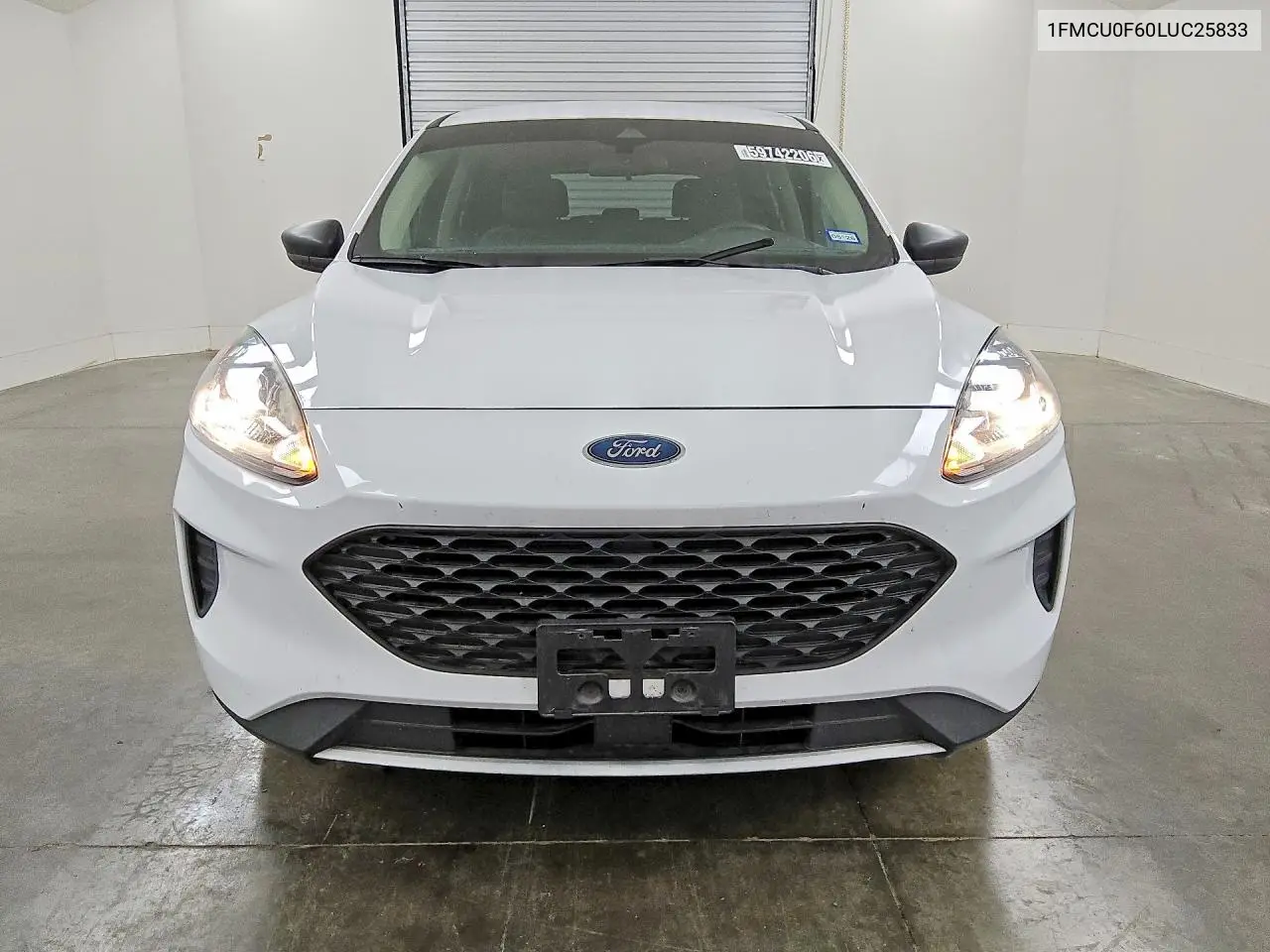 2020 Ford Escape S VIN: 1FMCU0F60LUC25833 Lot: 59742206
