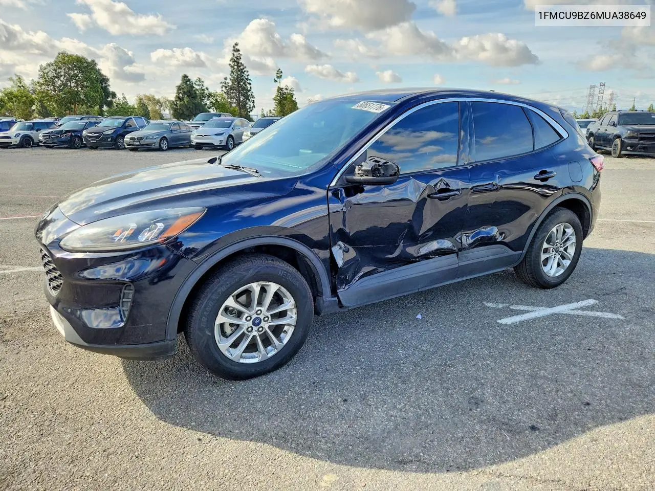 2021 Ford Escape Se VIN: 1FMCU9BZ6MUA38649 Lot: 50651776