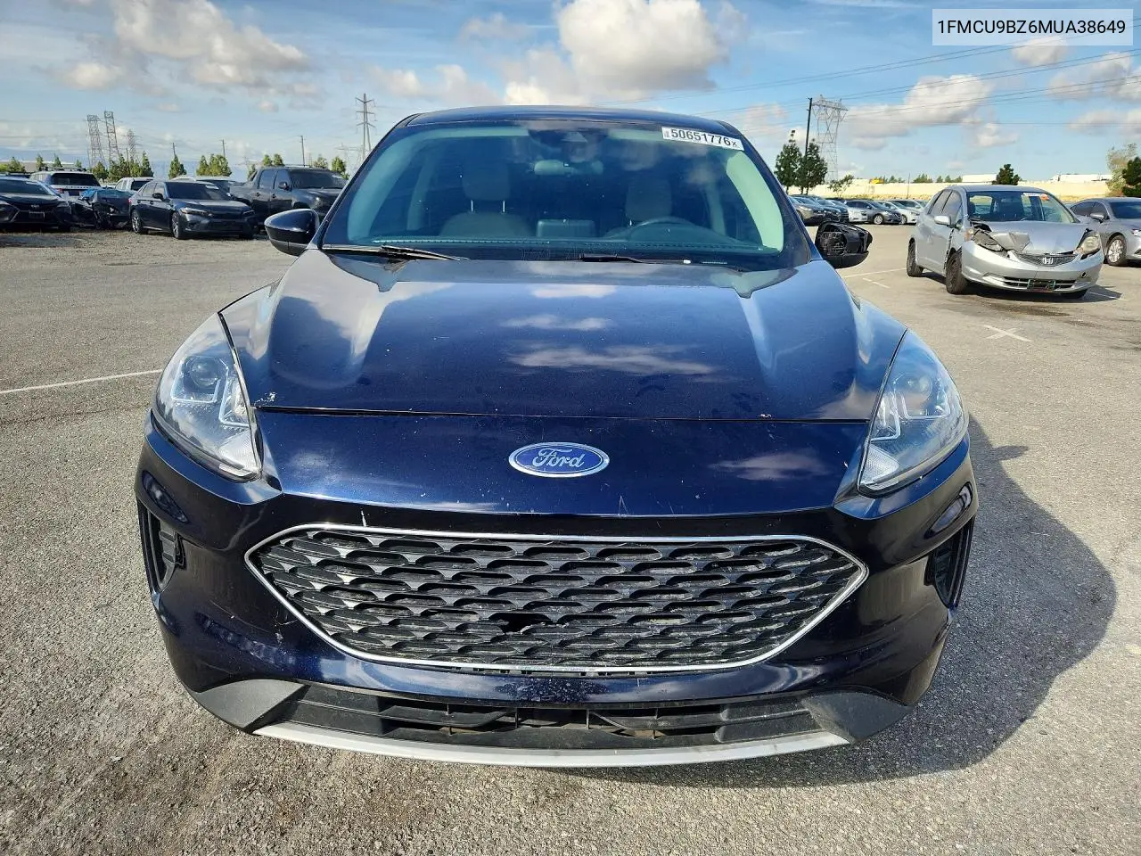 2021 Ford Escape Se VIN: 1FMCU9BZ6MUA38649 Lot: 50651776