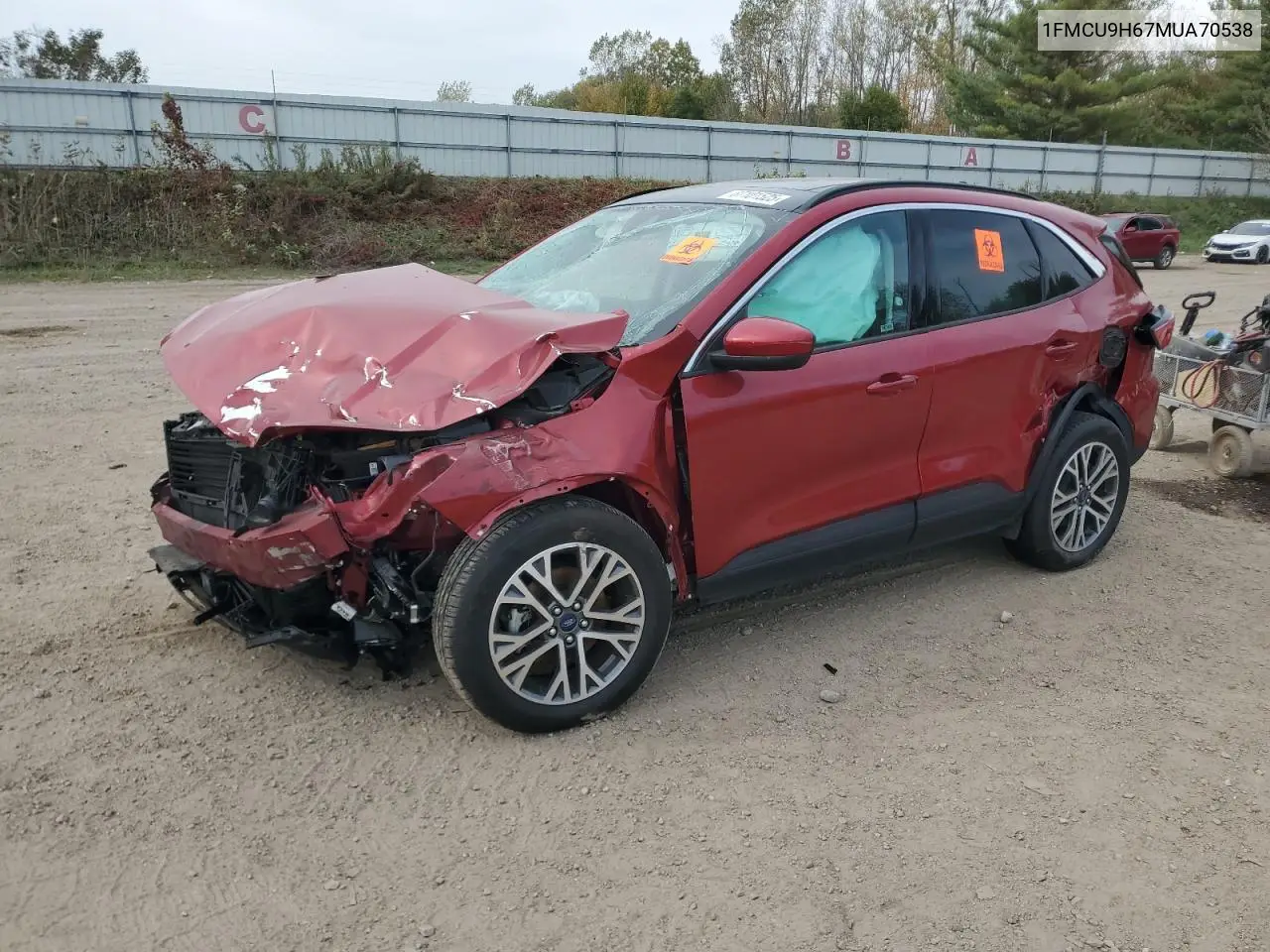 1FMCU9H67MUA70538 2021 Ford Escape Sel