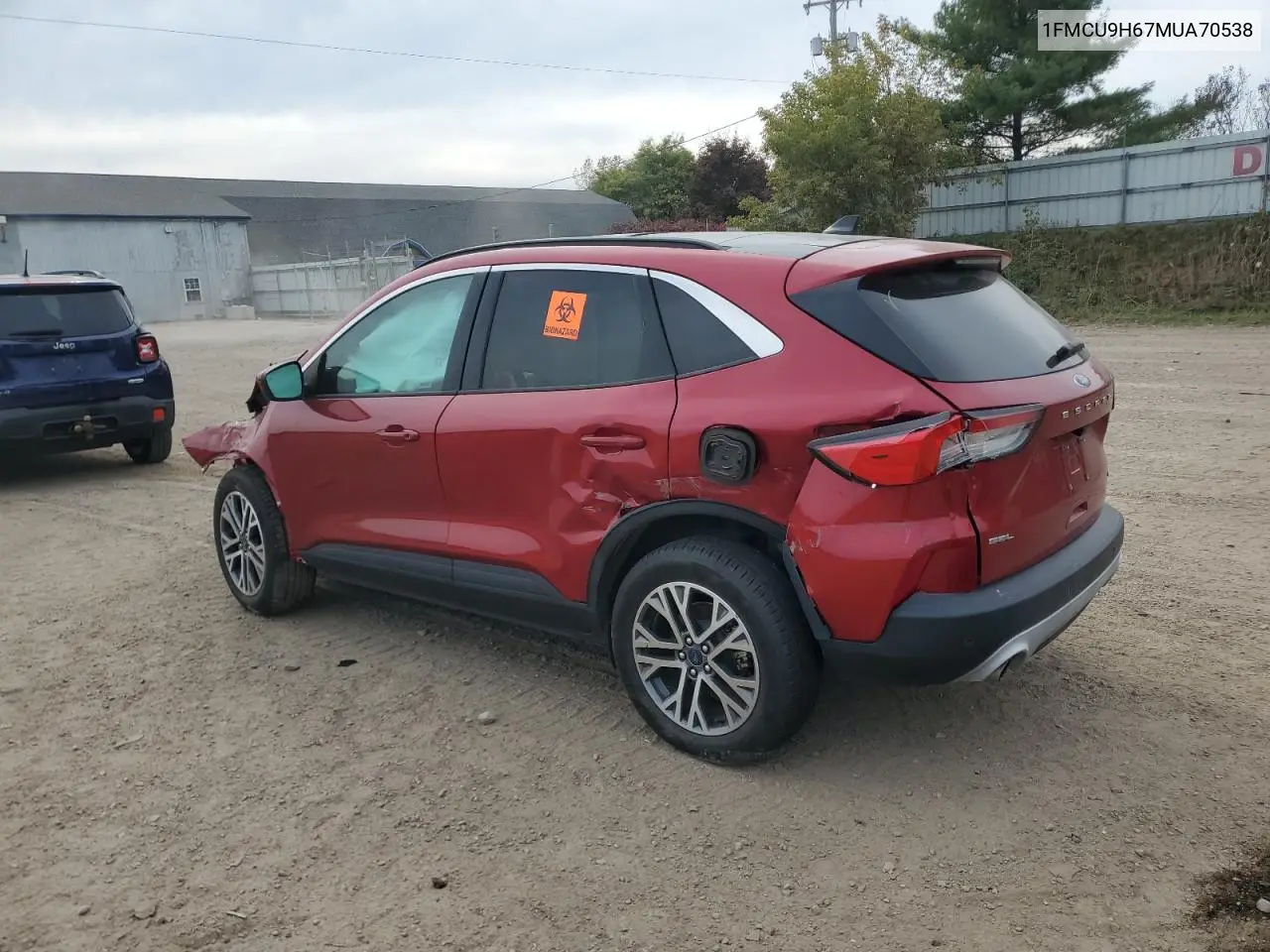 1FMCU9H67MUA70538 2021 Ford Escape Sel