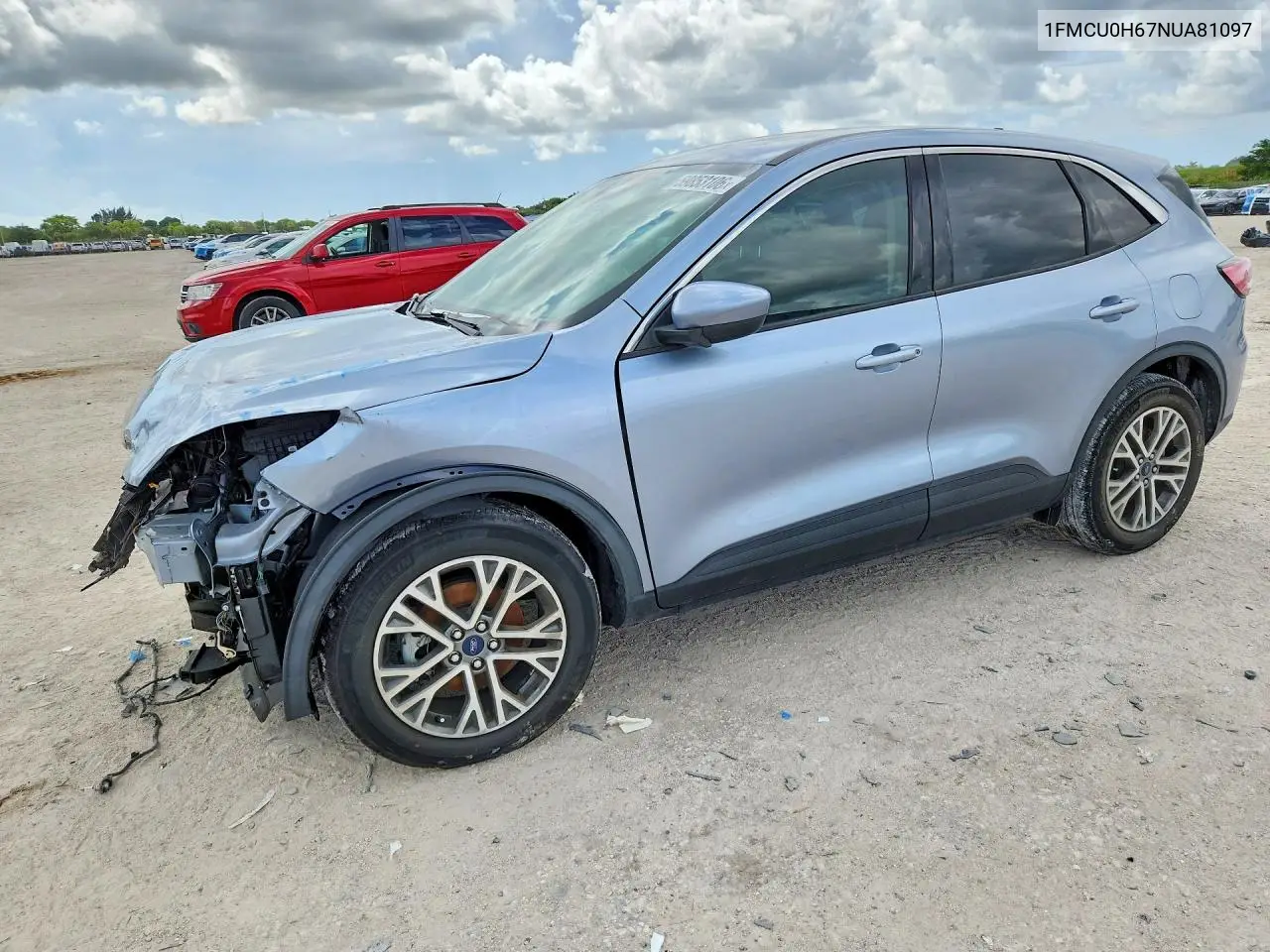 2022 Ford Escape Sel VIN: 1FMCU0H67NUA81097 Lot: 59853106