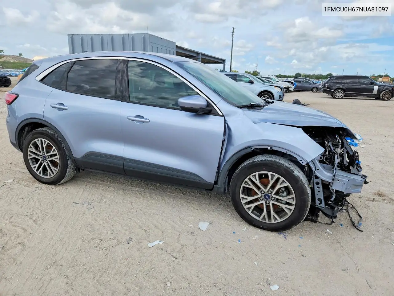 2022 Ford Escape Sel VIN: 1FMCU0H67NUA81097 Lot: 59853106