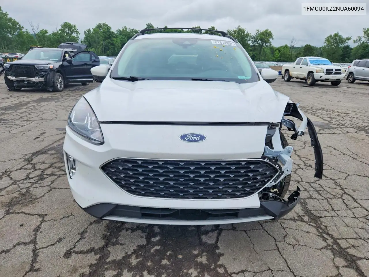 2022 Ford Escape Sel VIN: 1FMCU0KZ2NUA60094 Lot: 61614906