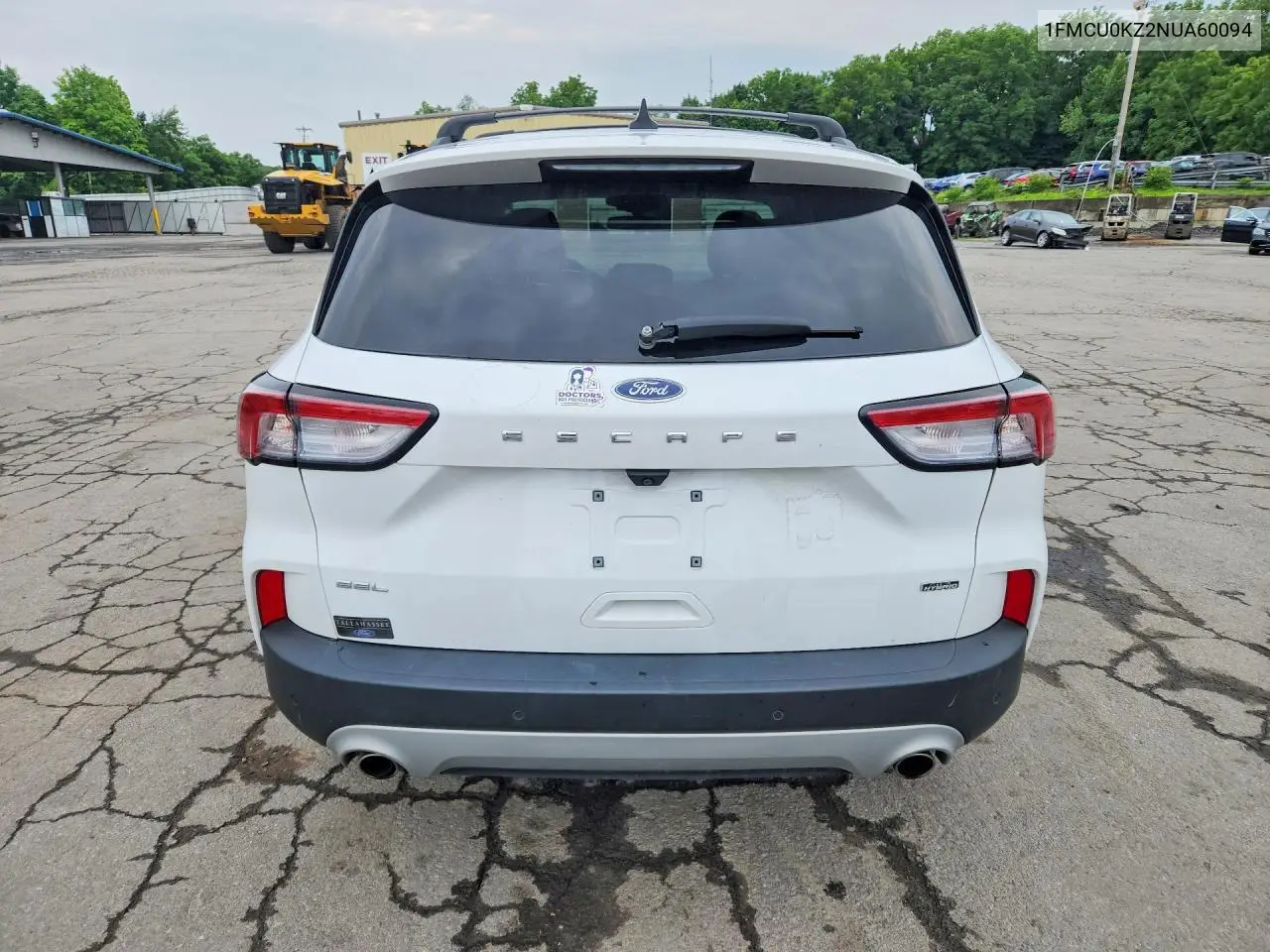 2022 Ford Escape Sel VIN: 1FMCU0KZ2NUA60094 Lot: 61614906
