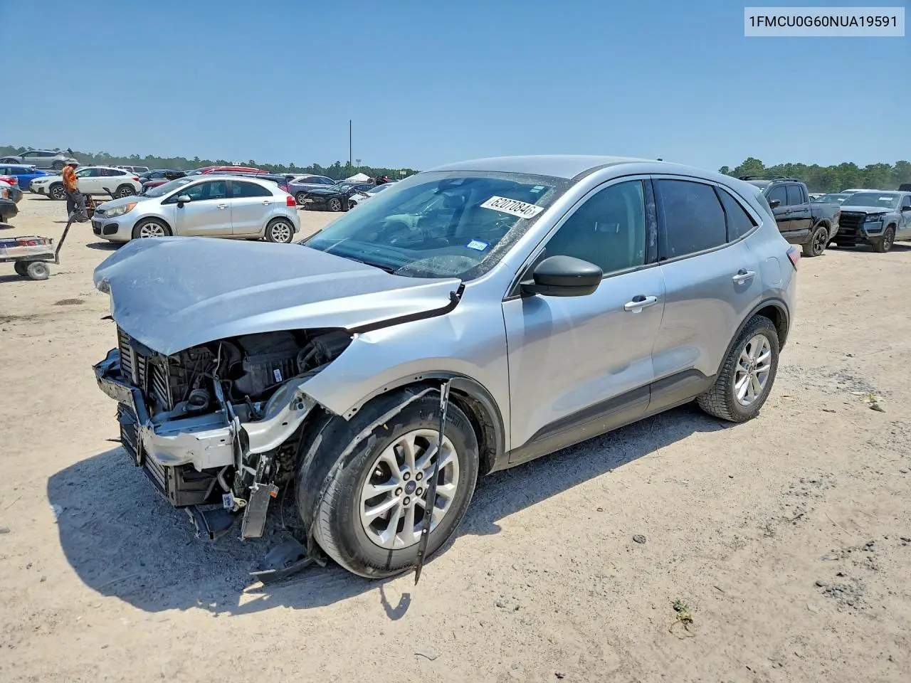 2022 Ford Escape Se VIN: 1FMCU0G60NUA19591 Lot: 62070846