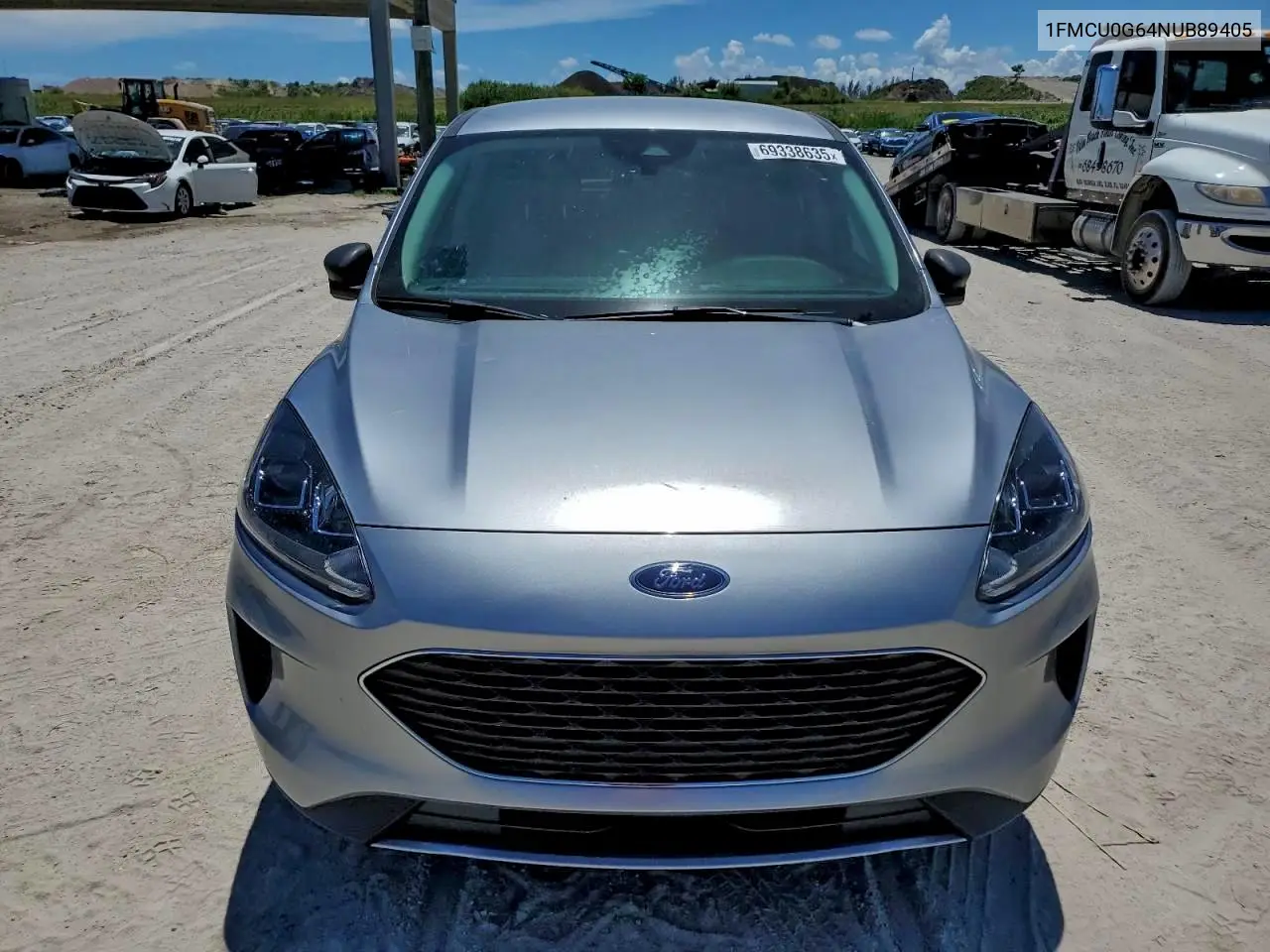 2022 Ford Escape Se VIN: 1FMCU0G64NUB89405 Lot: 72278365