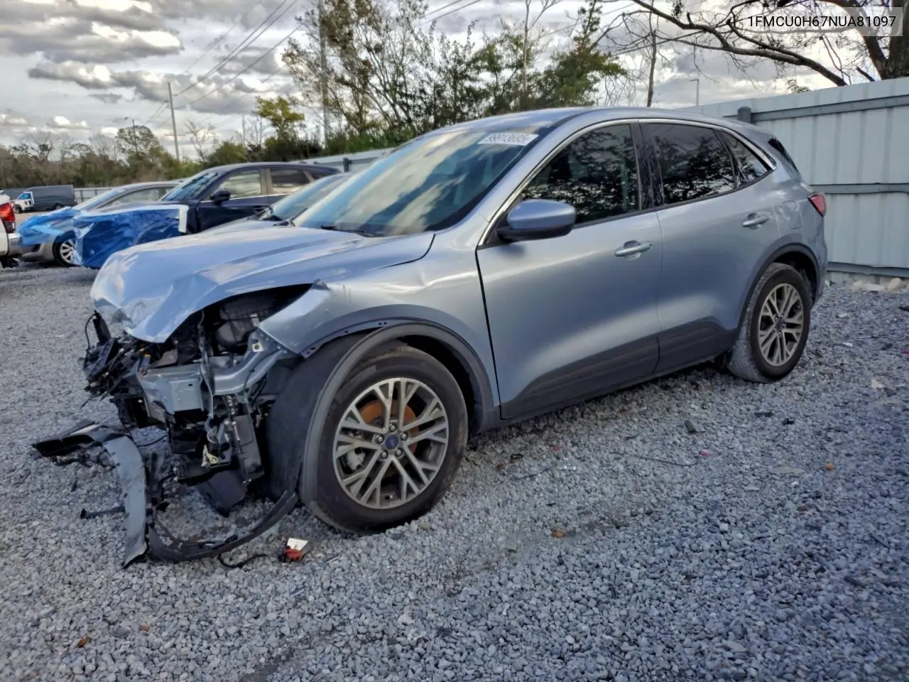 2022 Ford Escape Sel VIN: 1FMCU0H67NUA81097 Lot: 76283245