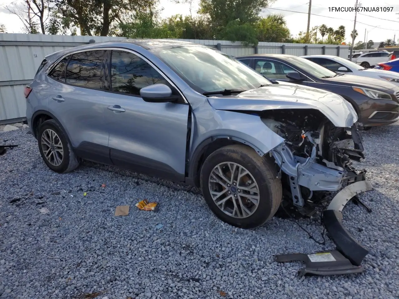 2022 Ford Escape Sel VIN: 1FMCU0H67NUA81097 Lot: 76283245