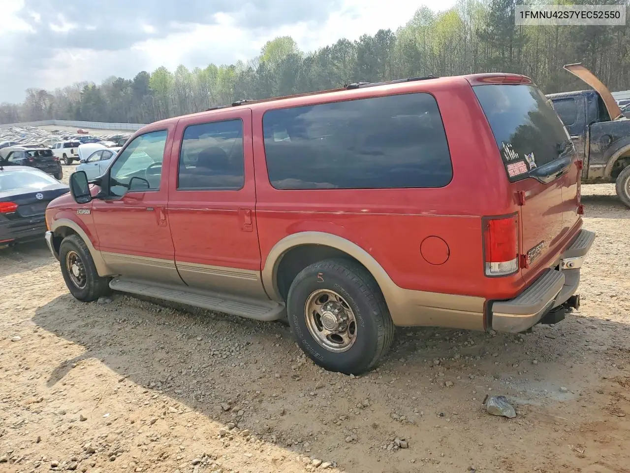 2000 Ford Excursion Limited VIN: 1FMNU42S7YEC52550 Lot: 47609686