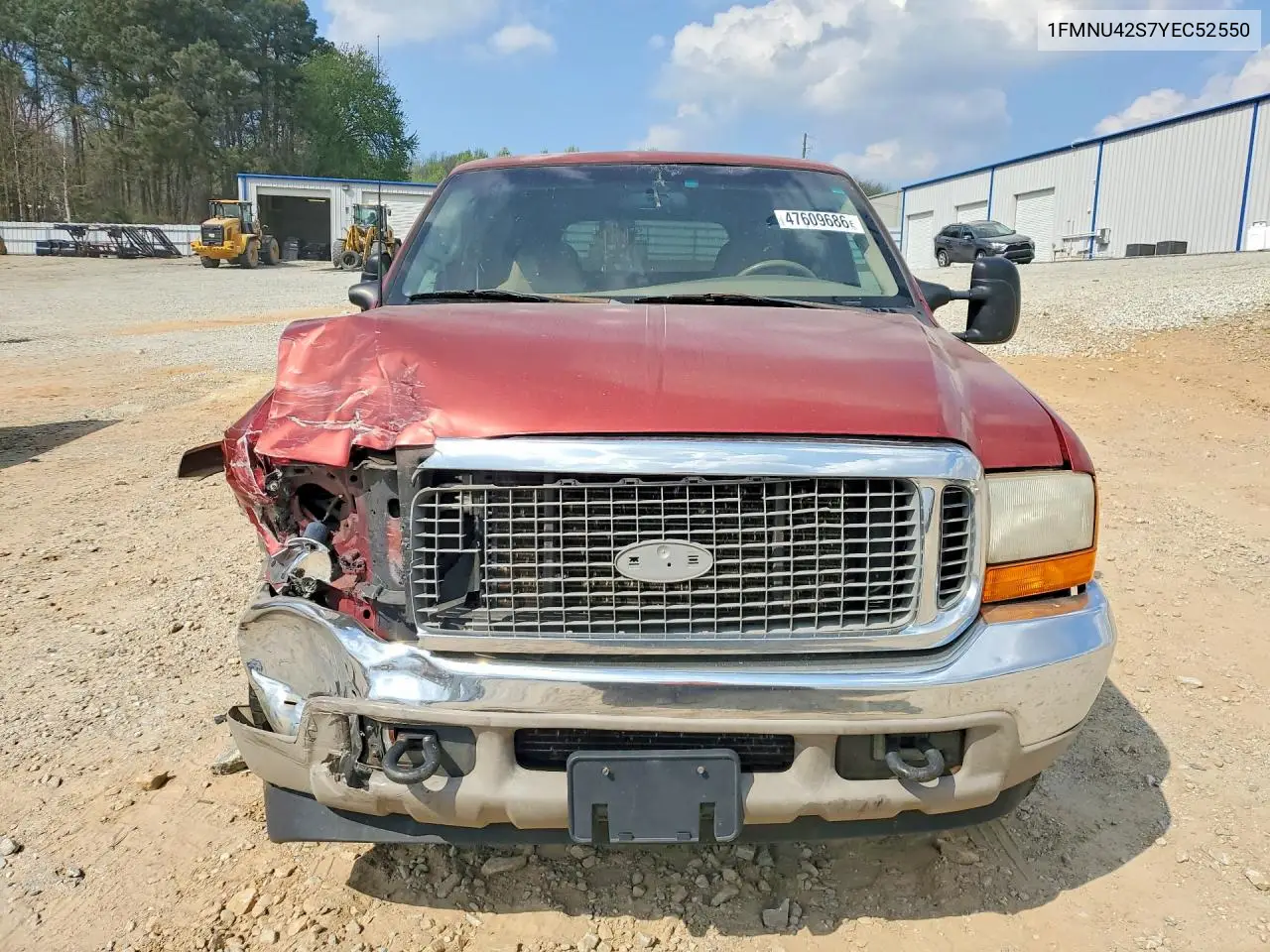 2000 Ford Excursion Limited VIN: 1FMNU42S7YEC52550 Lot: 47609686