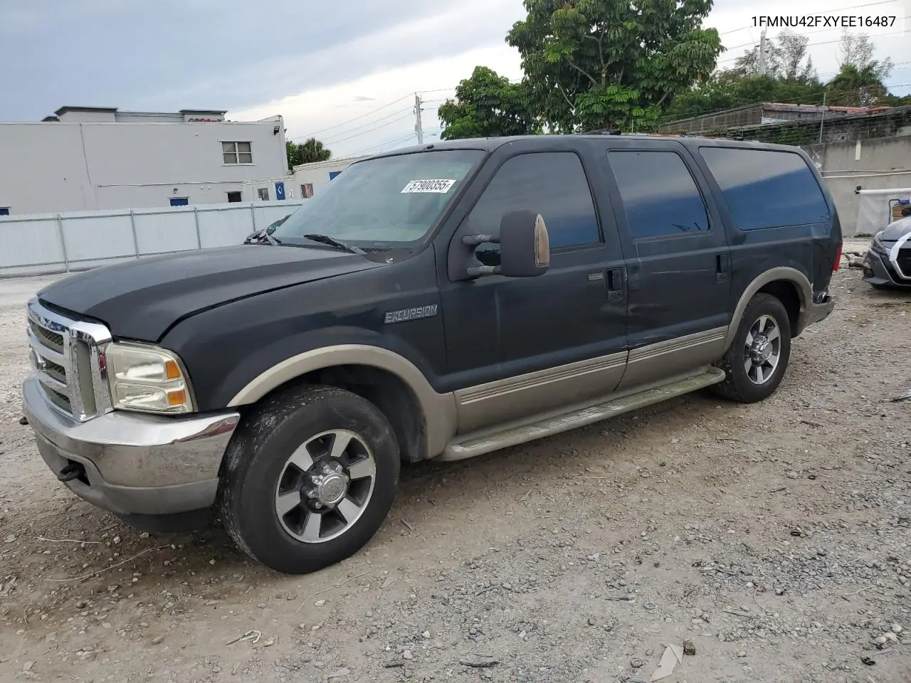 2000 Ford Excursion Limited VIN: 1FMNU42FXYEE16487 Lot: 57900355