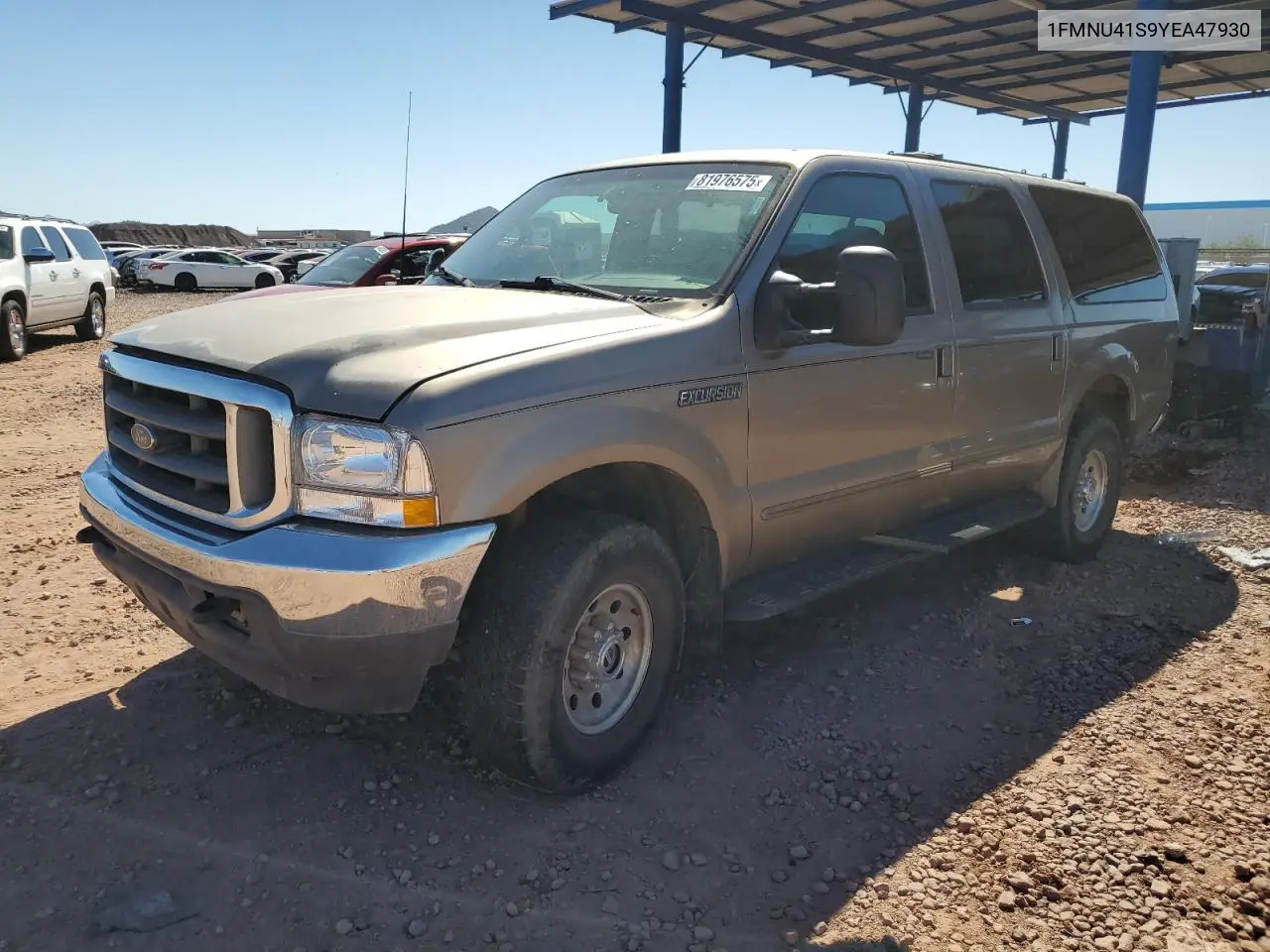 2000 Ford Excursion Xlt VIN: 1FMNU41S9YEA47930 Lot: 81976575