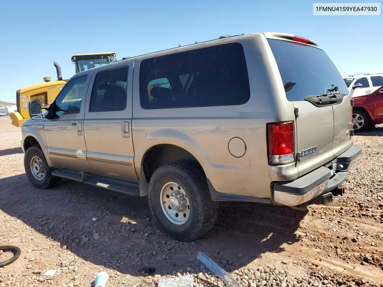 2000 Ford Excursion Xlt VIN: 1FMNU41S9YEA47930 Lot: 81976575