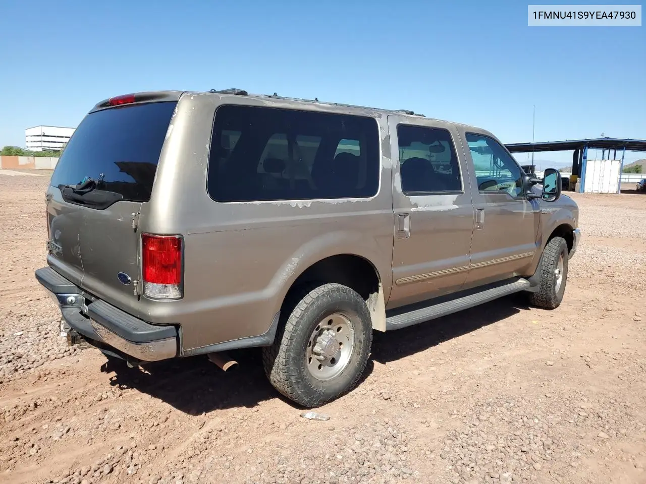 2000 Ford Excursion Xlt VIN: 1FMNU41S9YEA47930 Lot: 81976575