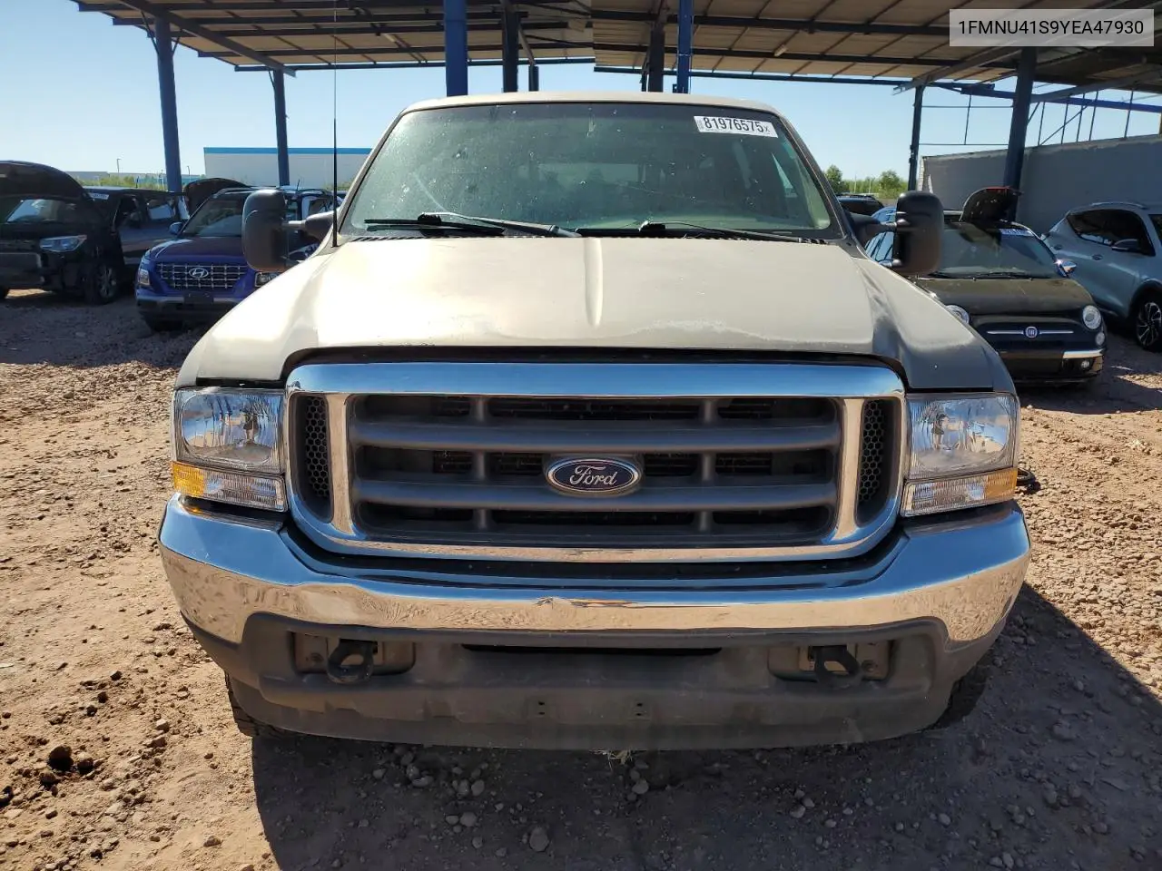 2000 Ford Excursion Xlt VIN: 1FMNU41S9YEA47930 Lot: 81976575