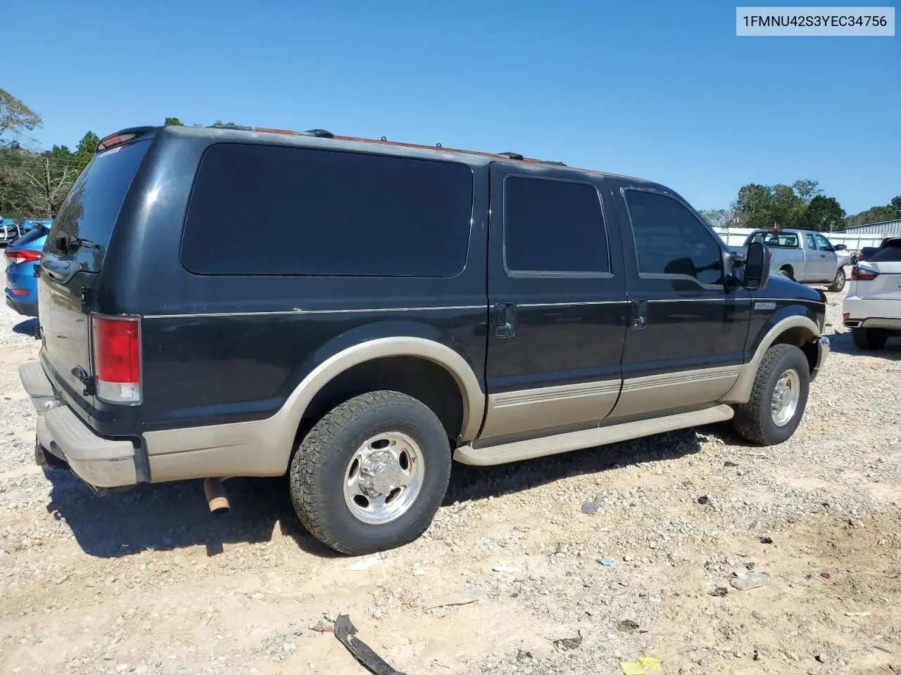 2000 Ford Excursion Limited VIN: 1FMNU42S3YEC34756 Lot: 86308835