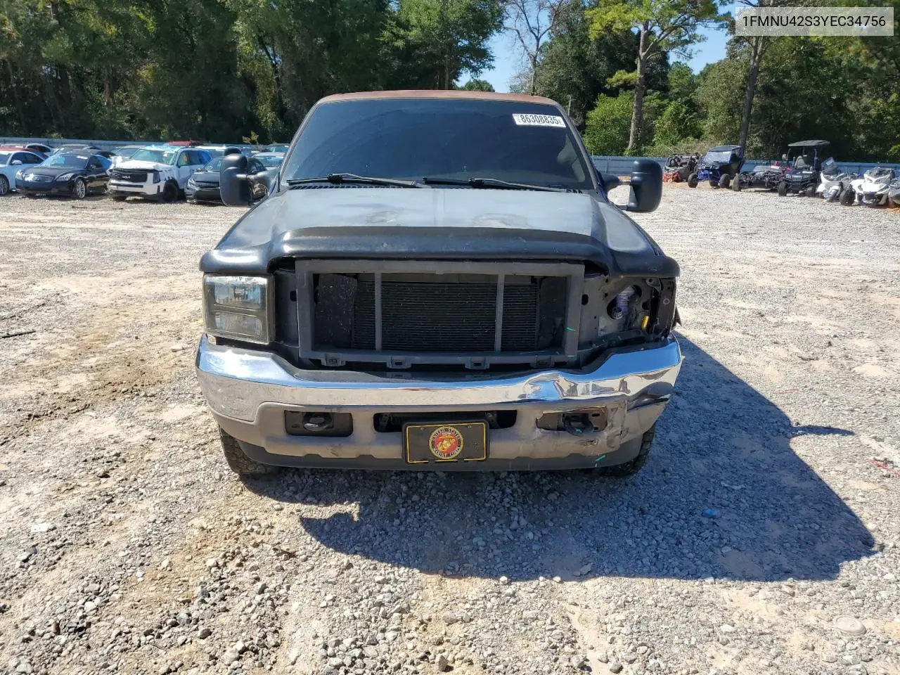 2000 Ford Excursion Limited VIN: 1FMNU42S3YEC34756 Lot: 86308835
