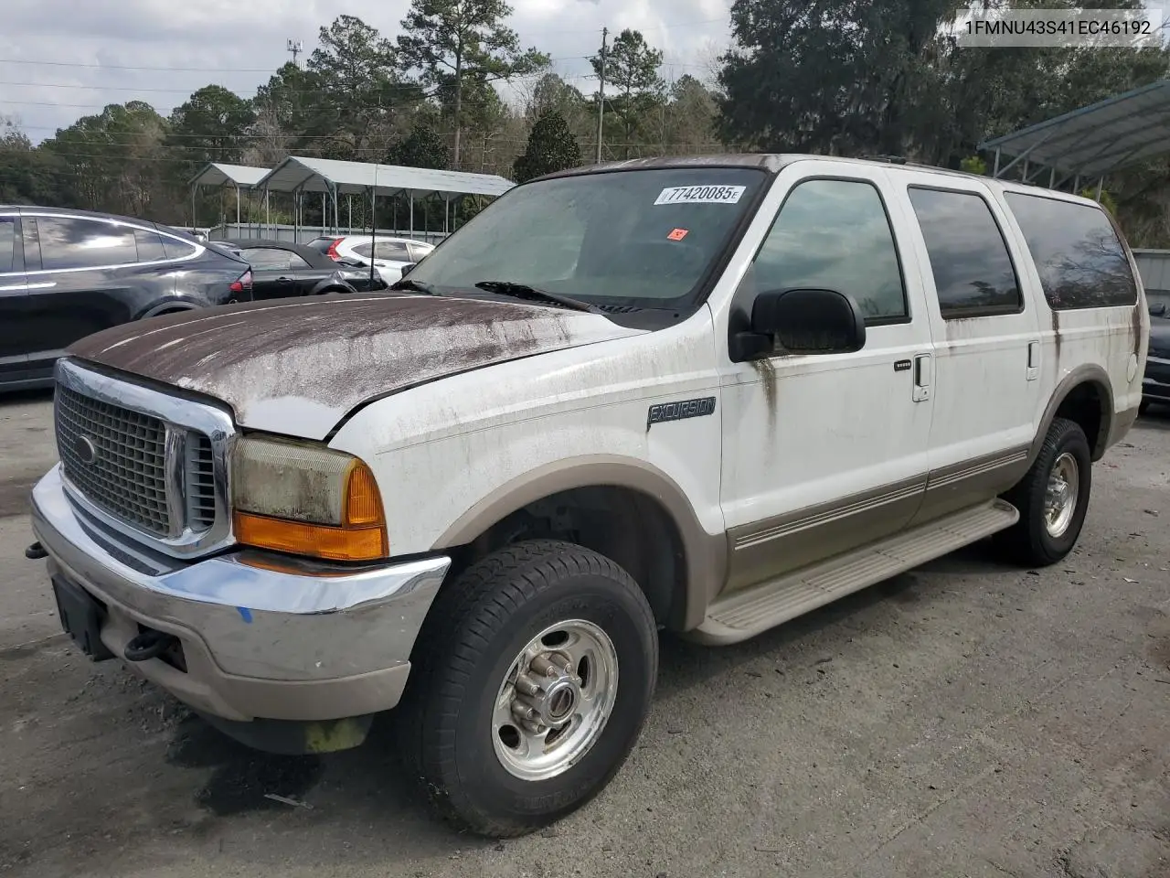 2001 Ford Excursion Limited VIN: 1FMNU43S41EC46192 Lot: 77420085
