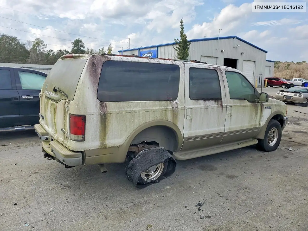 2001 Ford Excursion Limited VIN: 1FMNU43S41EC46192 Lot: 77420085