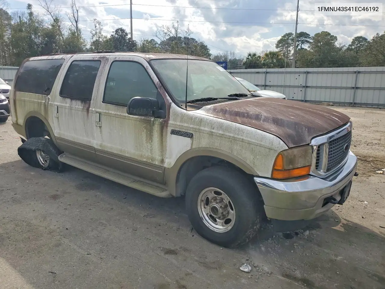 2001 Ford Excursion Limited VIN: 1FMNU43S41EC46192 Lot: 77420085
